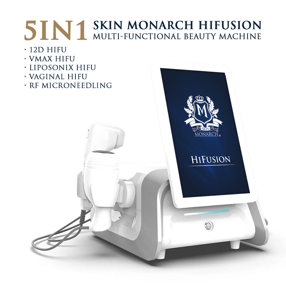 Skin Monarch 5 in 1 HIFU machine — handpiece