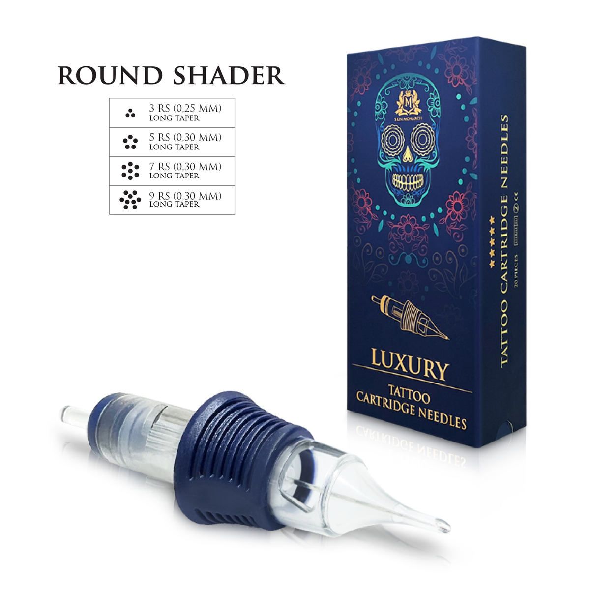 Skin Monarch Luxury Round Shader Tattoo Cartridges