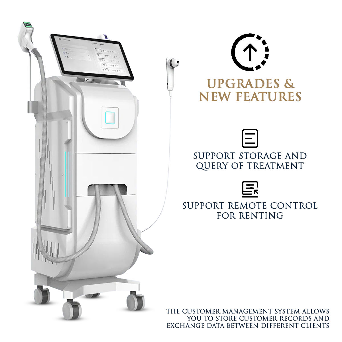 Skin Monarch Quantum Pro laser — control panel