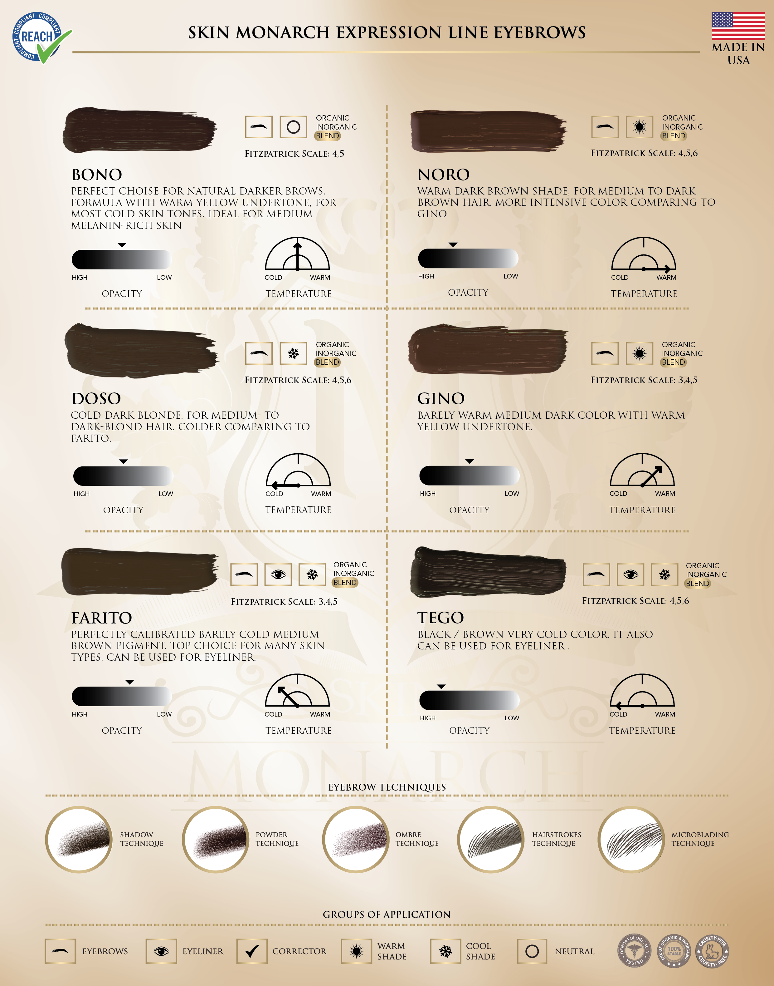 Skin Monarch Bono — Expression Line eyebrow pigment 10ml