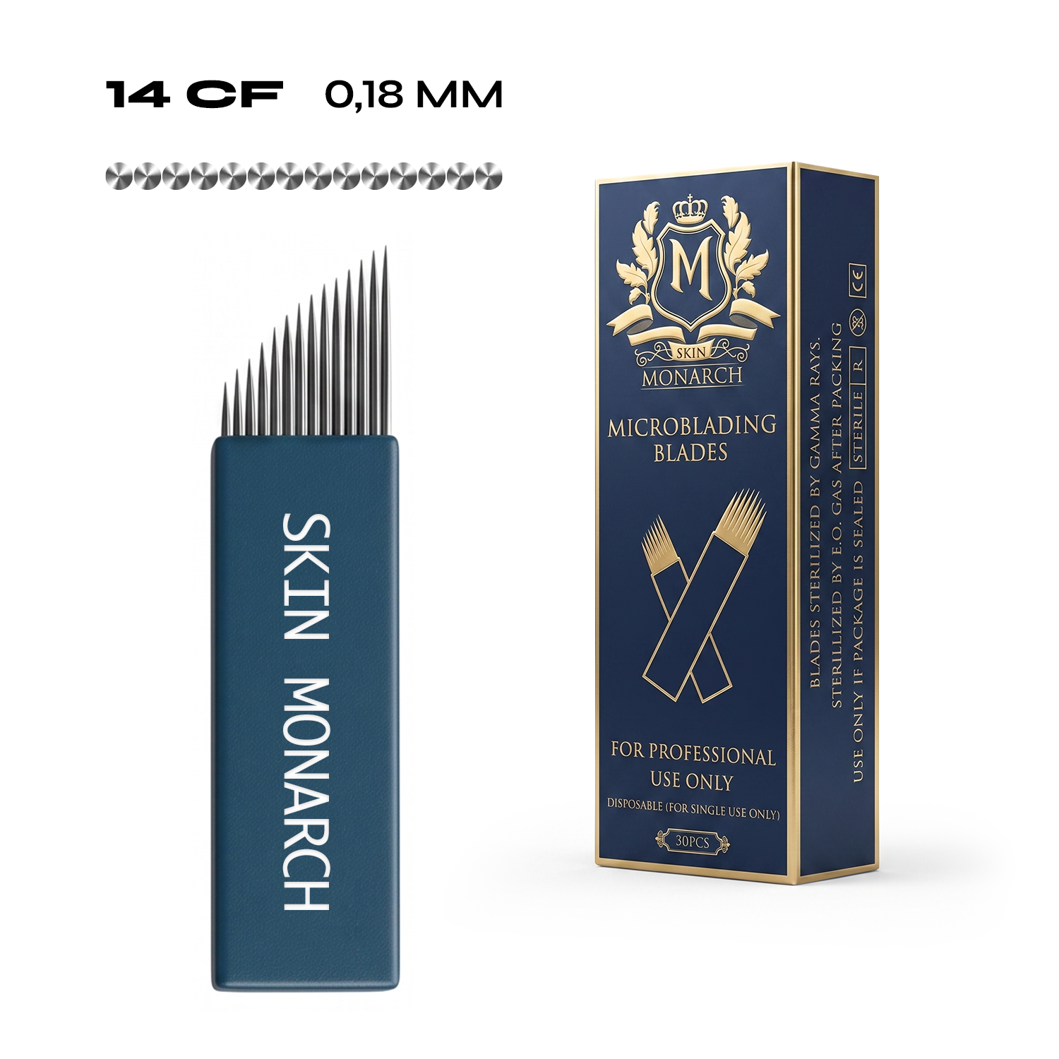 Skin Monarch Microblading Needles 14CF 0.18mm