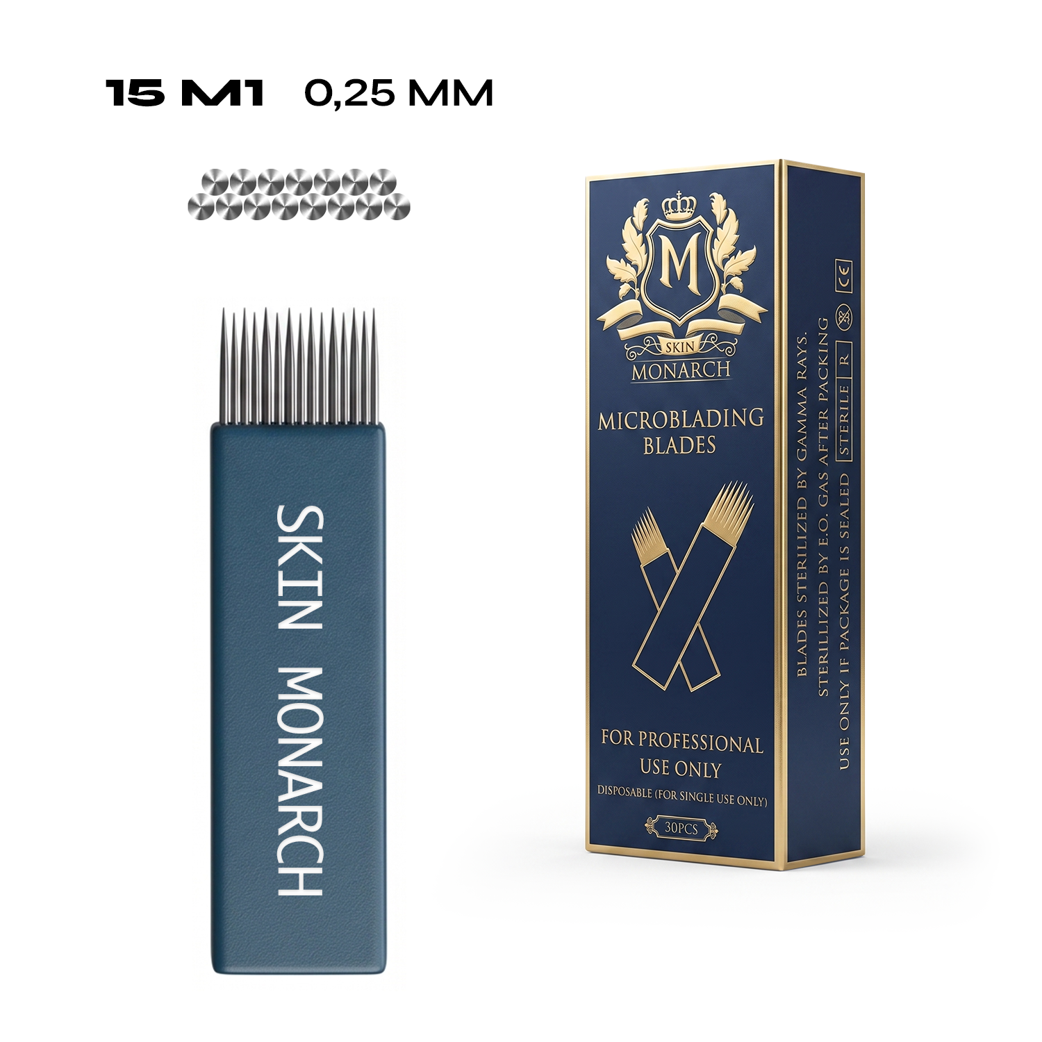 Skin Monarch Microblading Needles 15M1 0.25mm