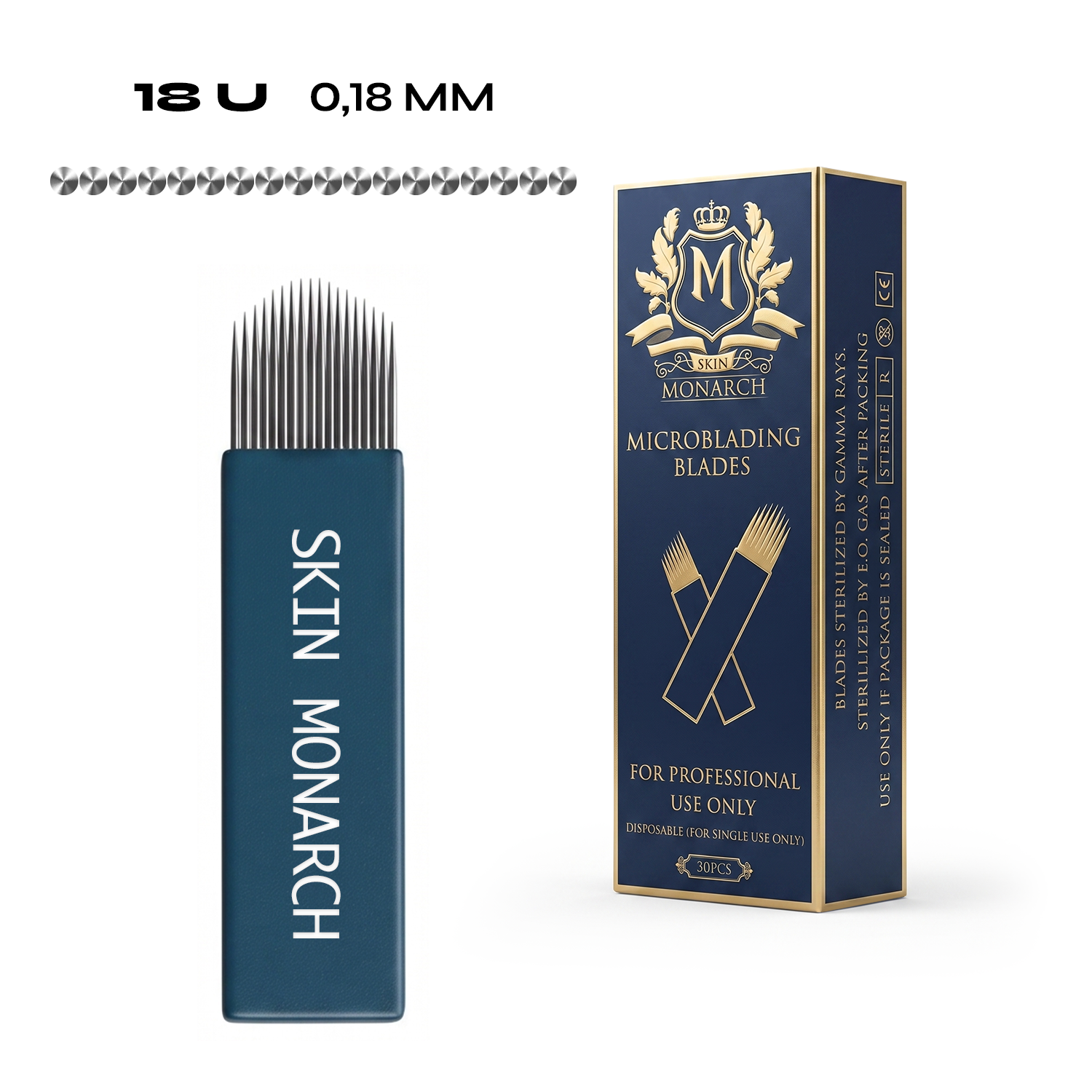 Skin Monarch Microblading Needles 18U 0.18mm