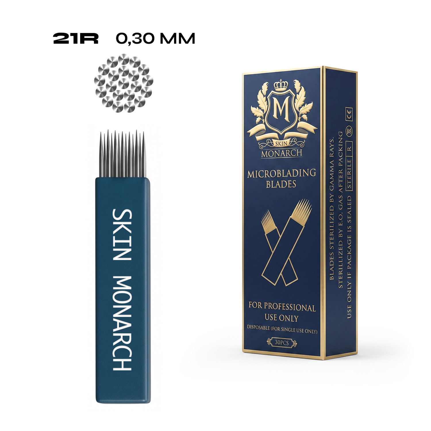 Skin Monarch Microblading Needles 21R 0.30mm