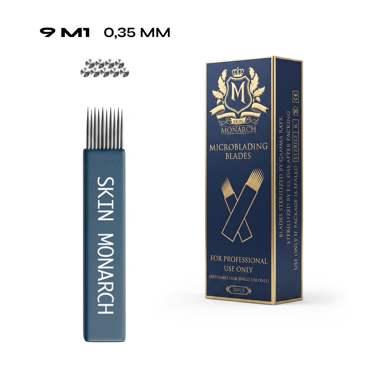Skin Monarch Microblading Needles 9M1 0.35mm