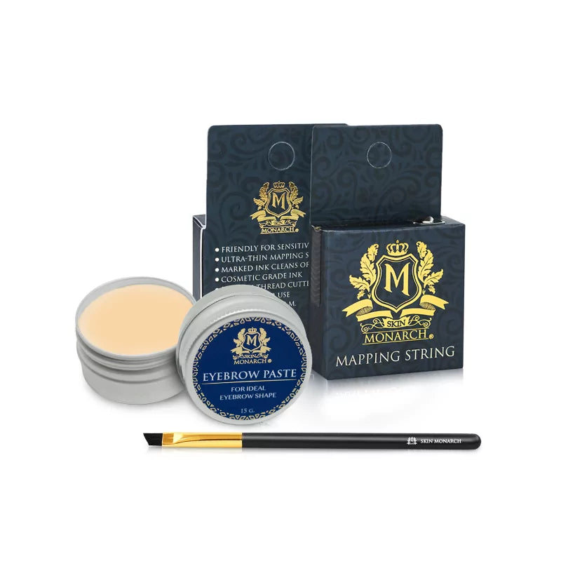 Skin Monarch Brow Mapping Kit — skin tone paste with mapping string