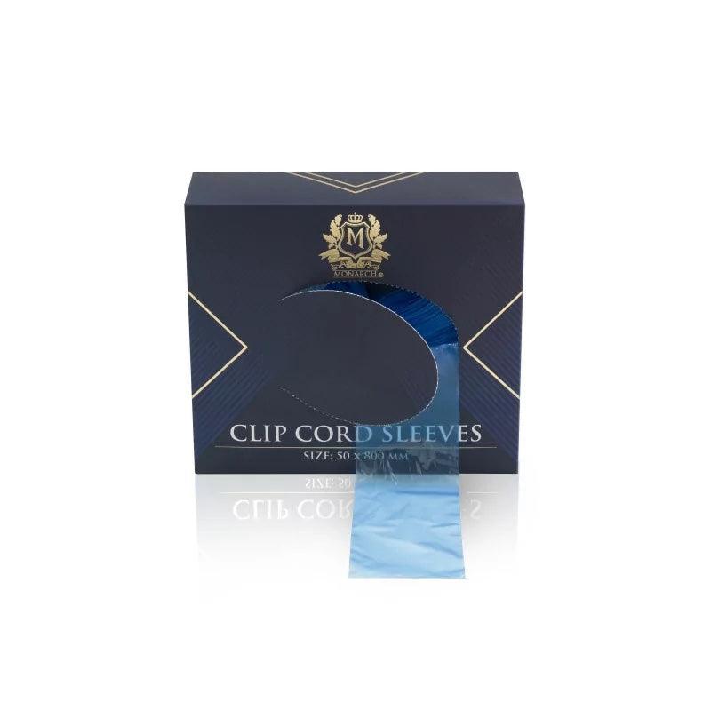 Skin Monarch Clip Cord Sleeves Blue 125pcs — roll view