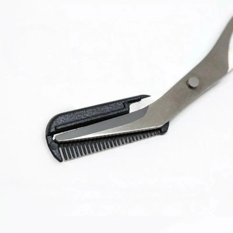 Skin Monarch Eyebrow Scissors with Comb — front view