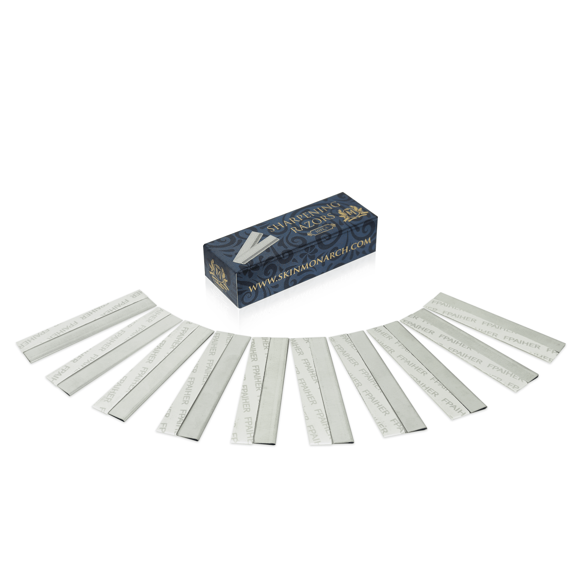Skin Monarch Sharpening Razor Blades 10pcs — front view