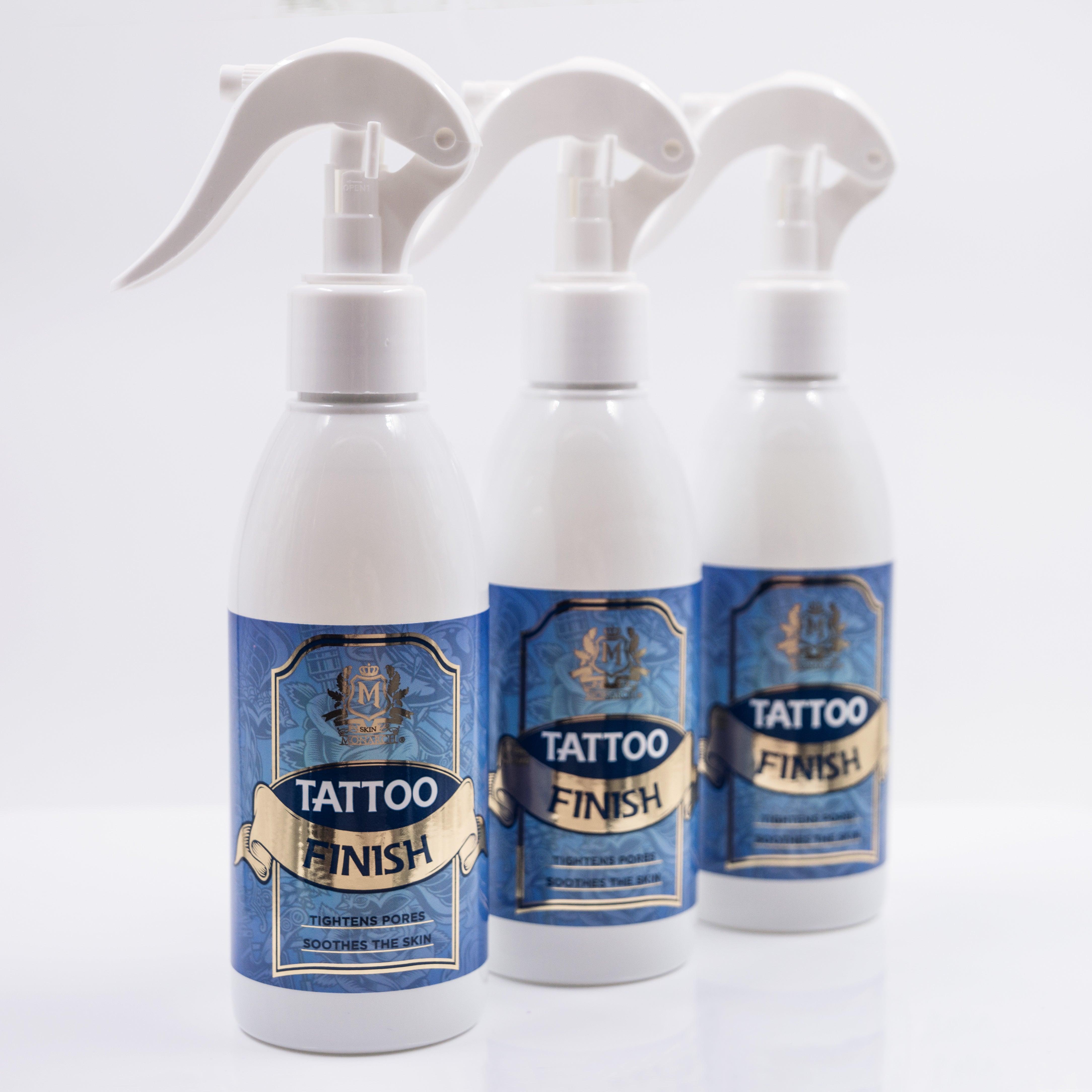 Skin Monarch Tattoo Finish Spray 200ml — in use
