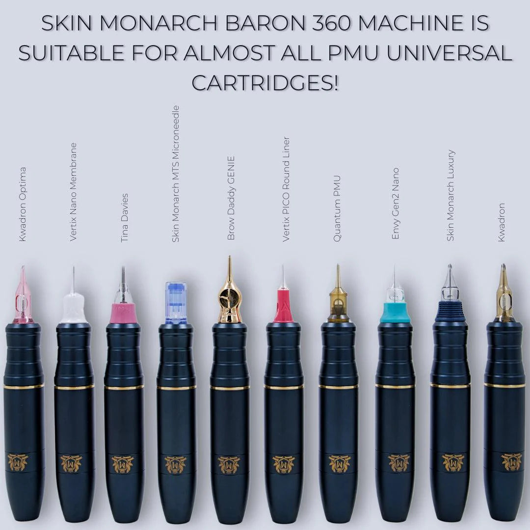 Skin Monarch Baron 360 Machine Pen — in hand