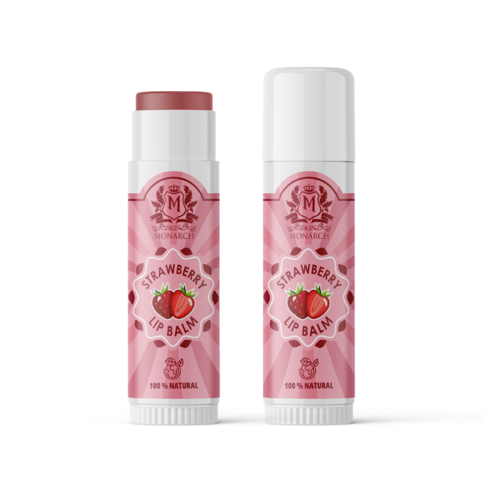 Skin Monarch Strawberry Lip Balm 100% Natural