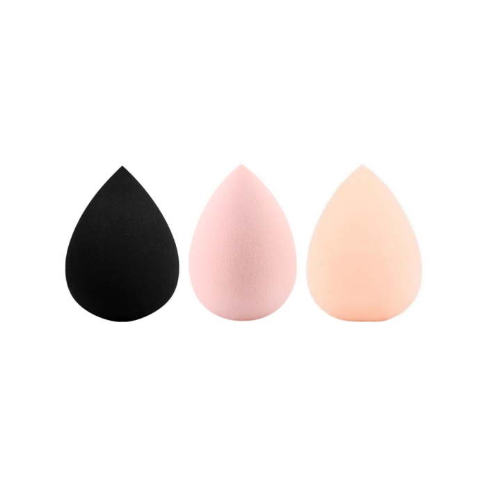 Skin Monarch Raindrop Shape Sponge (Black/Pink/Beige)